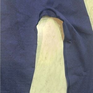 Gymshark Navy Textured Leggings